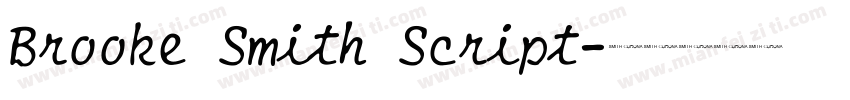 Brooke Smith Script字体转换
